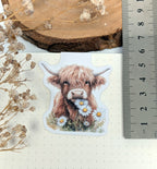 Highland Cow Magnetic Bookmark. Cute Page Marker. Reading Accessories