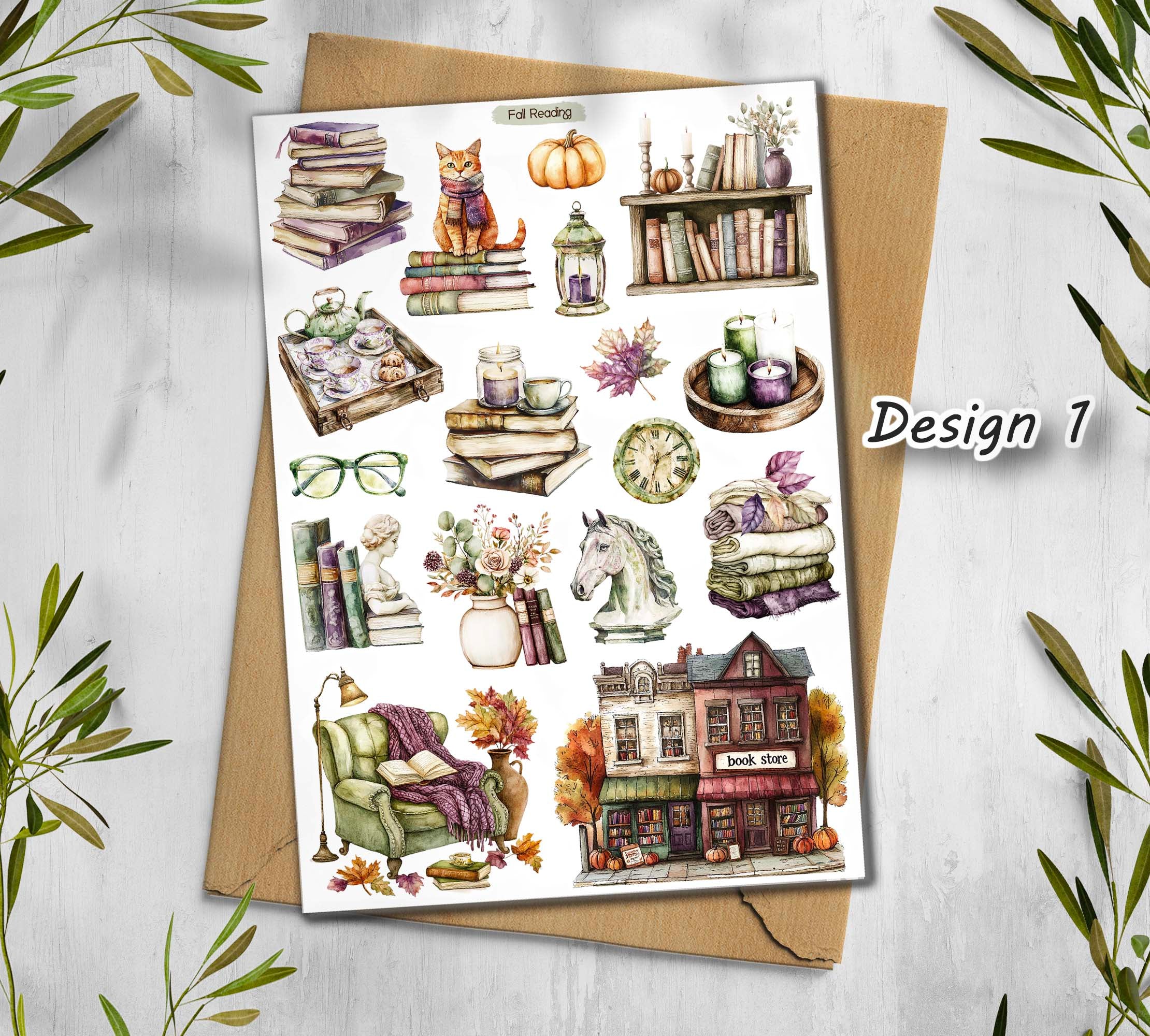 Fall Reading Stickers