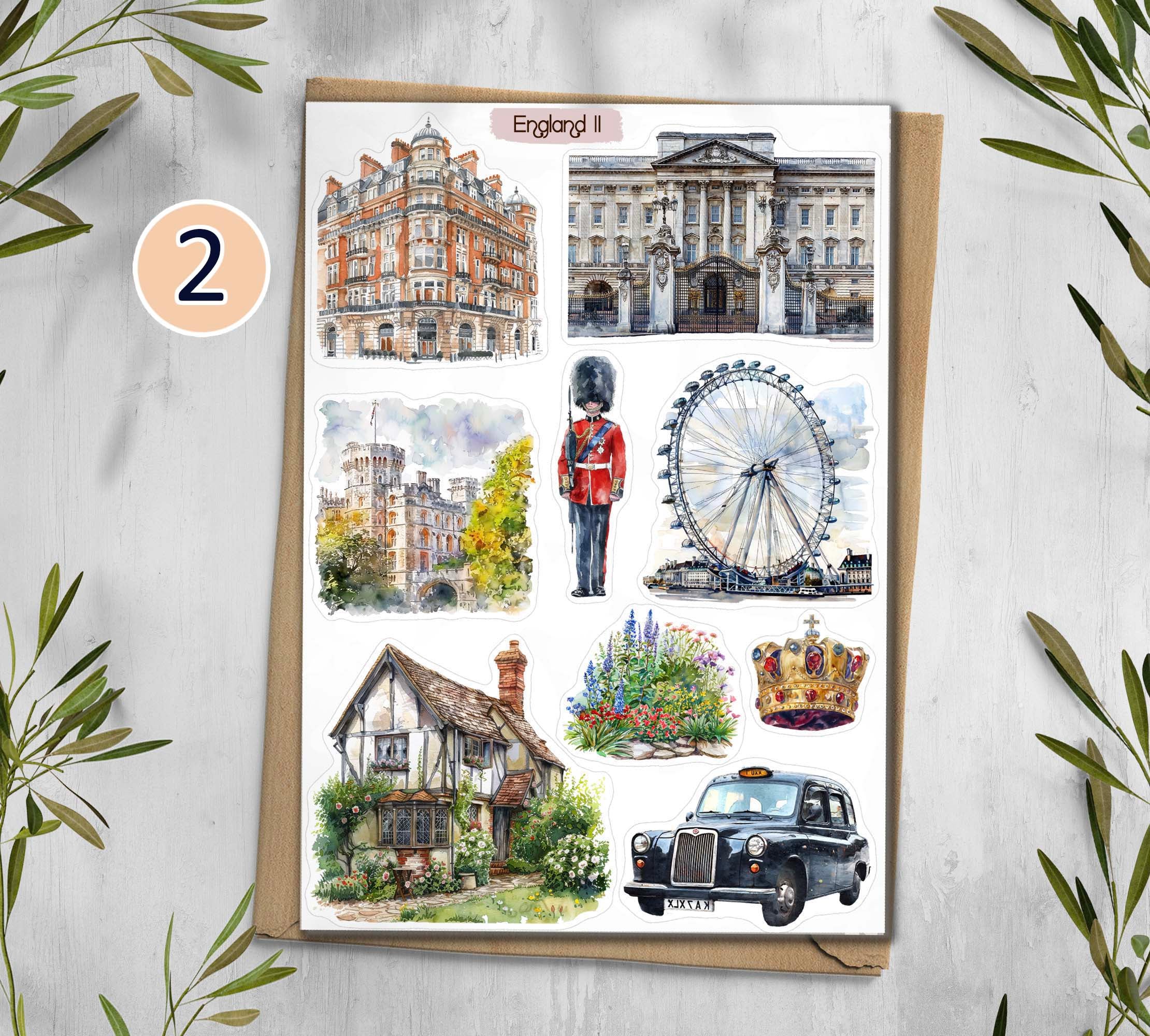 England Travel Stickers| United Kingdom| London| Europe