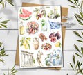 Greece Travel Sticker Sheet| Mediterranean Summer Stickers