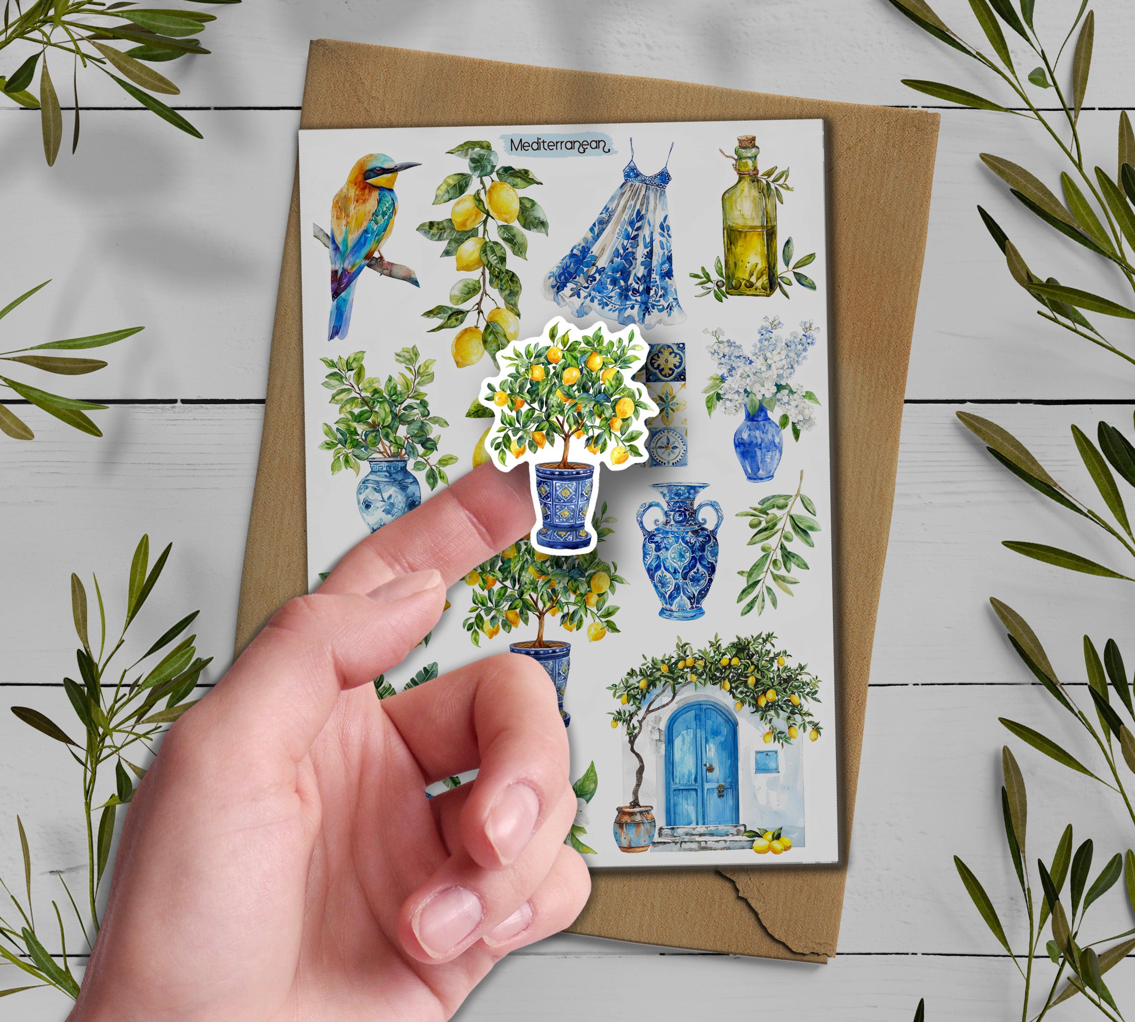 Mediterranean Summer Stickers| Travel Stickers