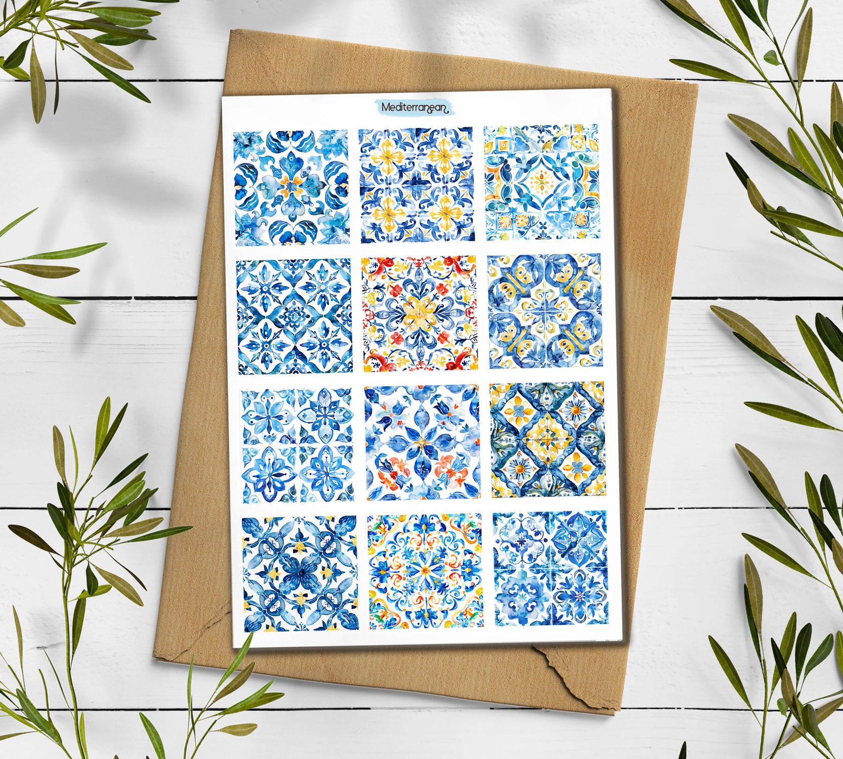 Mediterranean Summer Stickers| Travel Stickers