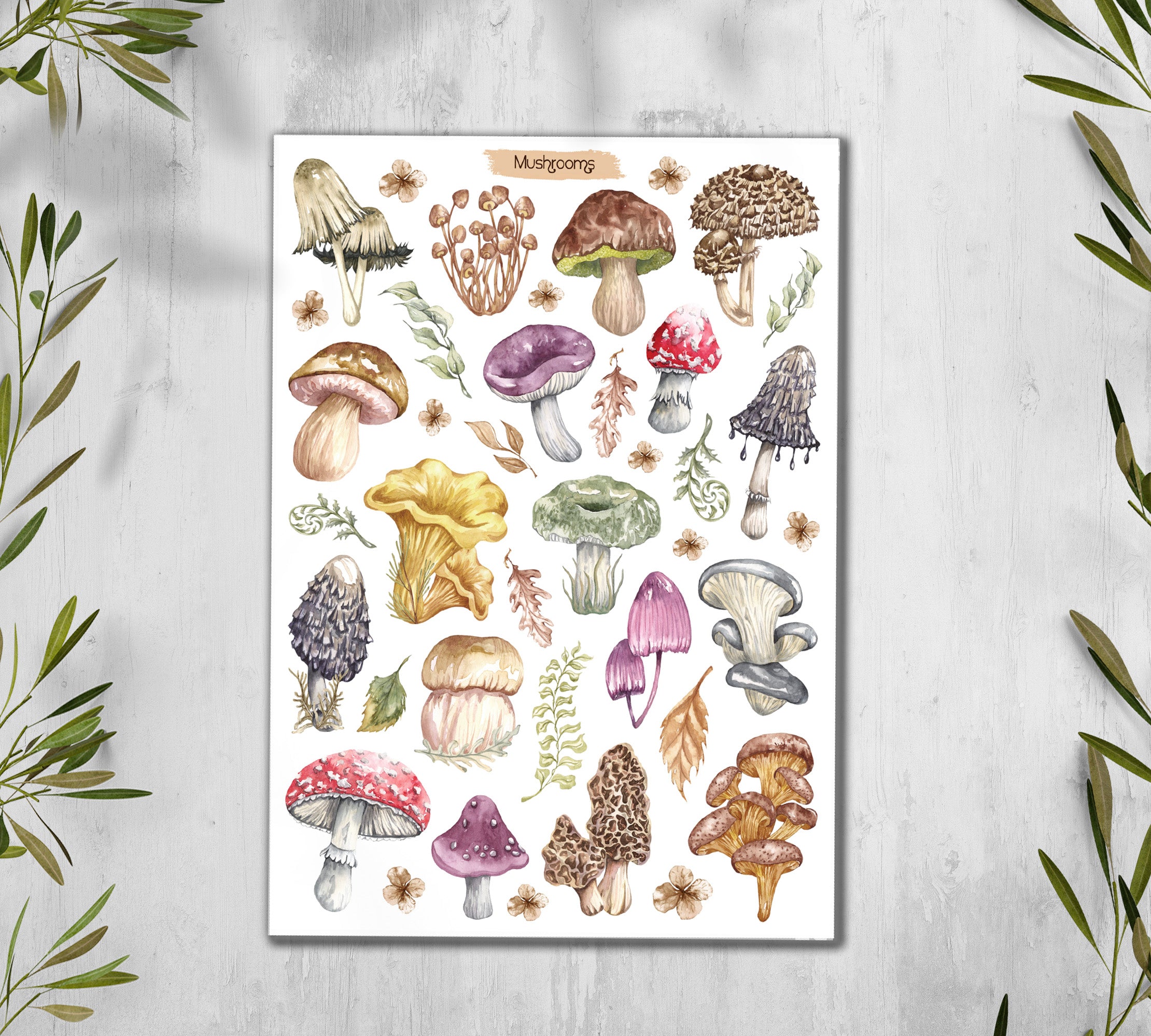 Mushroom Stickers 00043