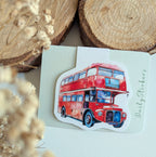 Red bus Magnetic Bookmark. London Gift Page Marker. Reading Souvenir Magnet