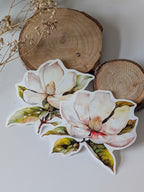 Watercolor Magnolia Sticker: Floral Spring Decal, Planner Stickers