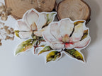 Watercolor Magnolia Sticker: Floral Spring Decal, Planner Stickers