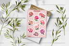 Peony Flower Stickers