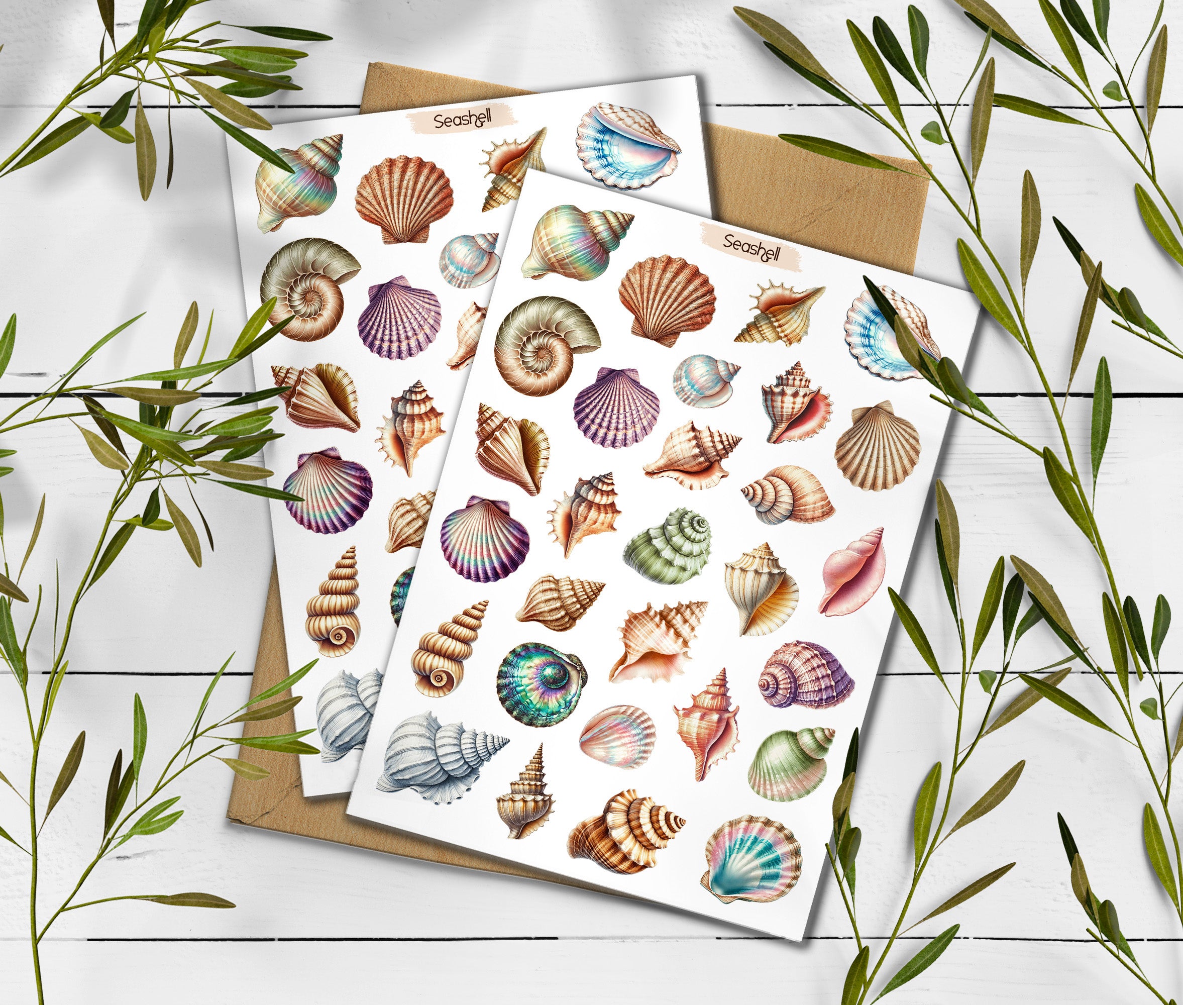 Seashell Stickers