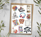 Game Night Stickers. Gaming Stickers. Bord Games Stickers. Family night Sticker Sheet. Planner Scrapbooking
