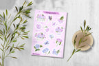 Hydrangea Sticker Sheet: Floral Planner Stickers