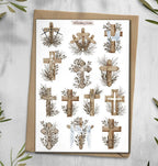 Easter Cross Sticker Sheet