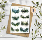 Foggy Forest Stickers
