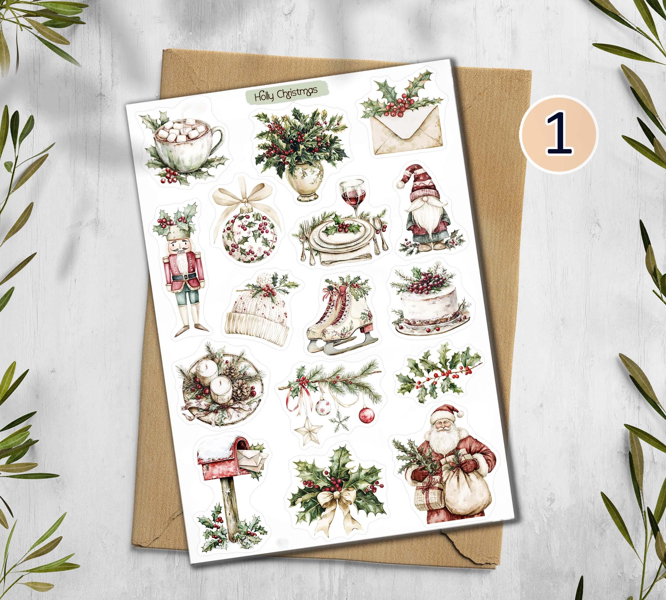 Christmas Holly Stickers