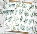 Eucalyptus & Wildflower Stickers: Greenery Scrapbooking, Planner Stickers