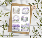 Wisteria sticker sheet. Purple Wisteria Stickers. Wisteria Flower Stickers. Summer Blossom Stickers. Bullet Journal. Violet Planner Sticker
