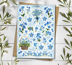 Forget Me Not Stickers: Wildflower Spring Planner Stickers