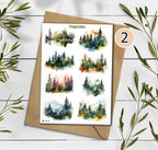 Foggy Forest Stickers