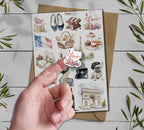 France Travel Sticker Sheet: Paris, Provence, Mediterranean