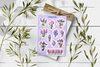 Hyacinth Flower Stickers: Spring Blossom Planner Stickers