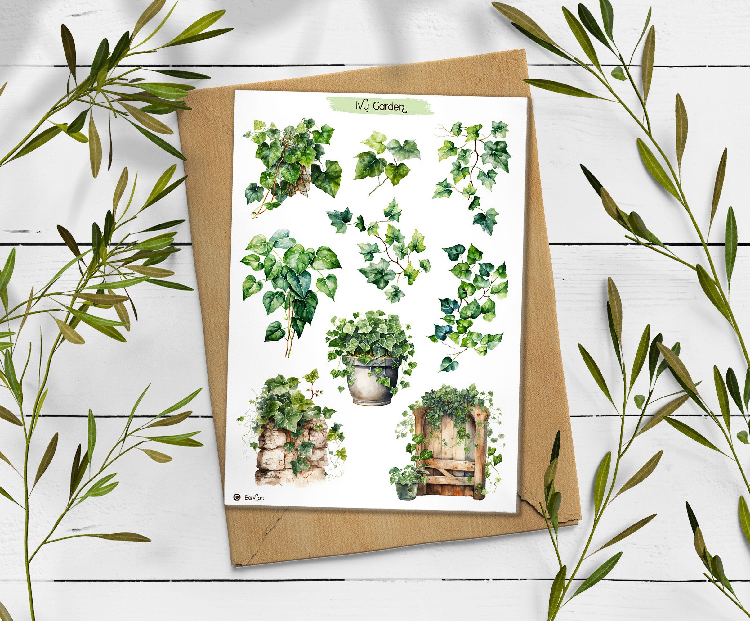 Ivy  Garden Stickers