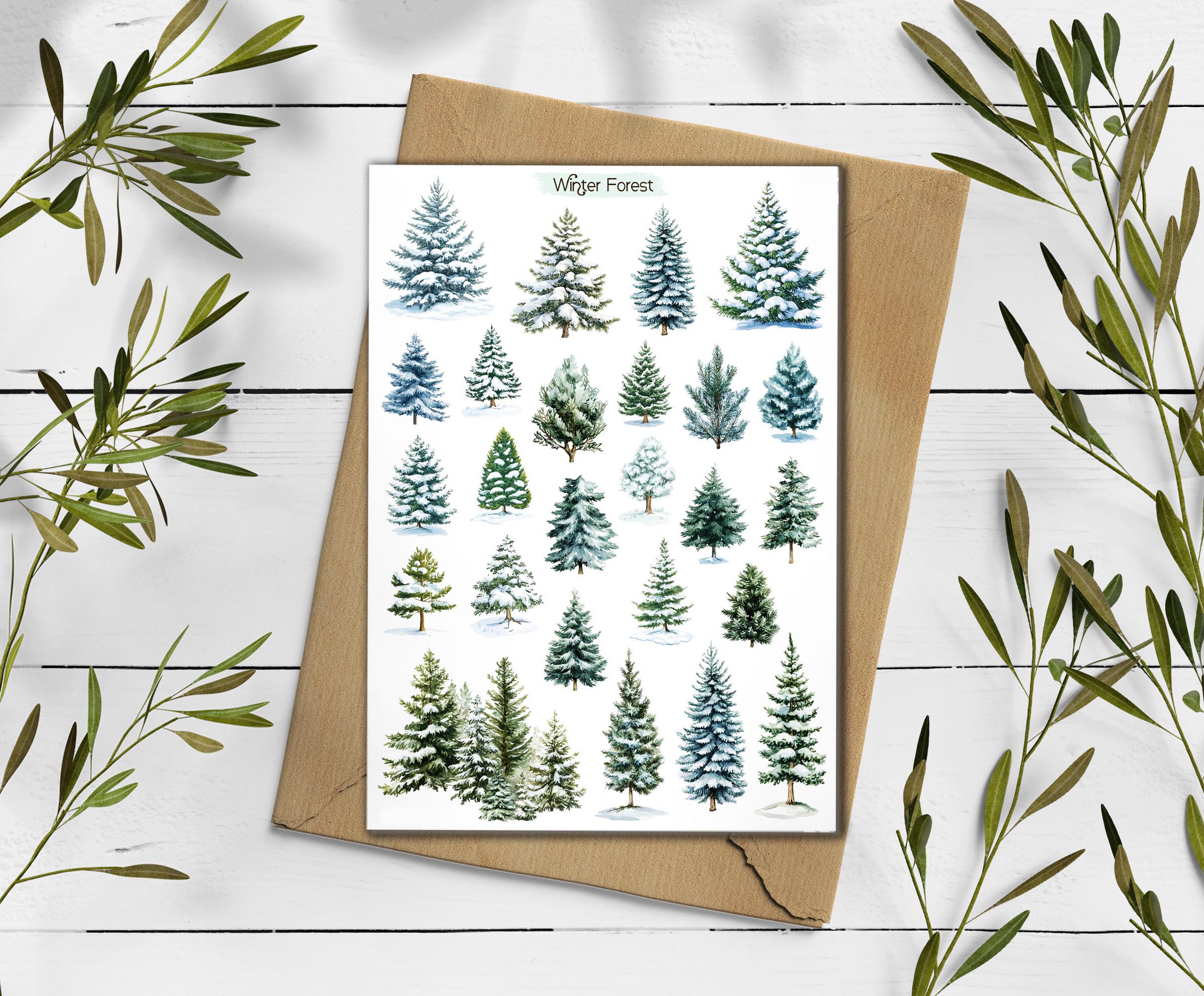 Winter Forest Stickers