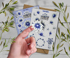 Blue Thistle Stickers: Wildflower Scotland Sticker Pack