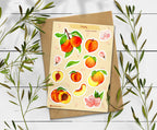 Peach Stickers. Peach Sticker Pack. Peach tree Stickers. Bullet Journal. Peach Sticker Sheet. Fruit Stickers. Summer Stickers