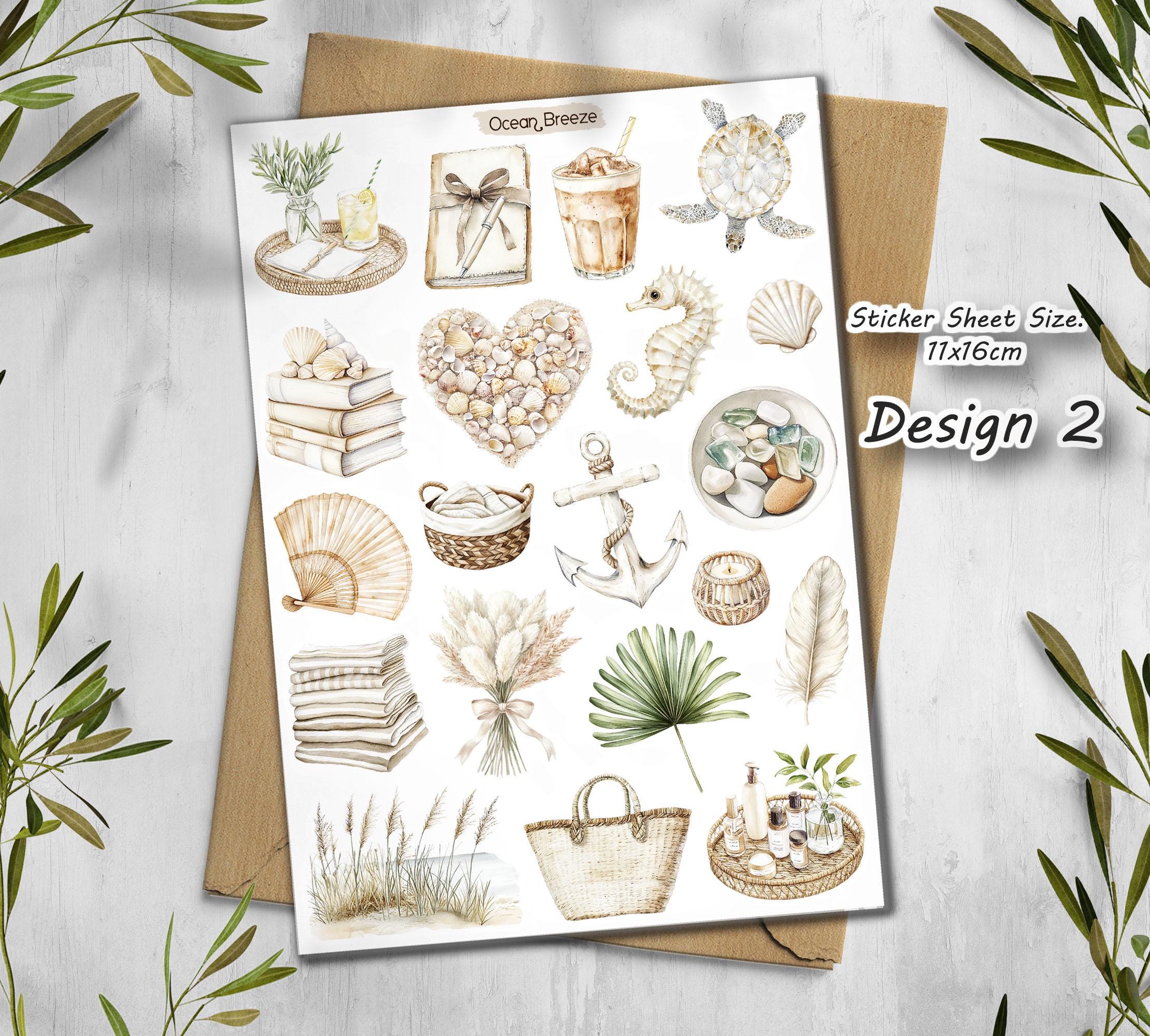 Ocean Breeze Stickers: Seaside Scrapbook, Journaling
