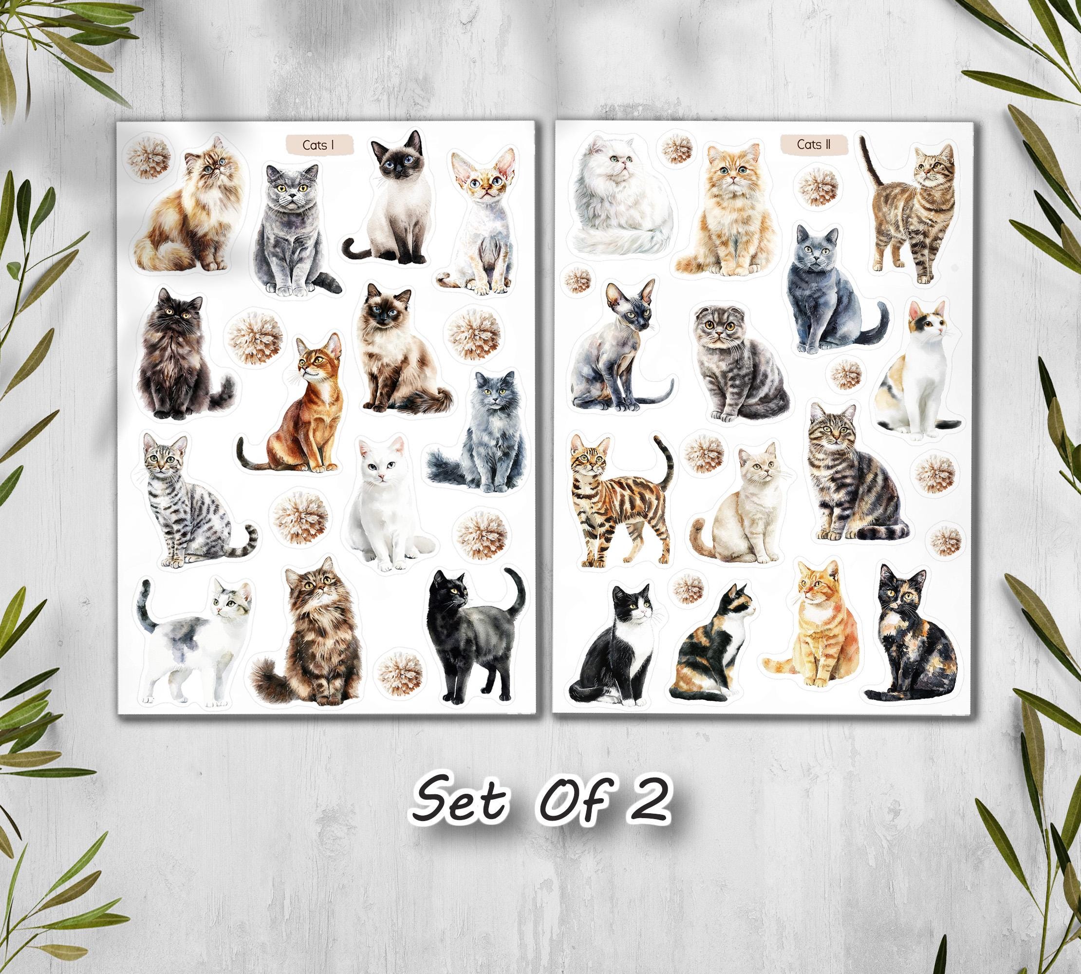 Cats Sticker Sheet