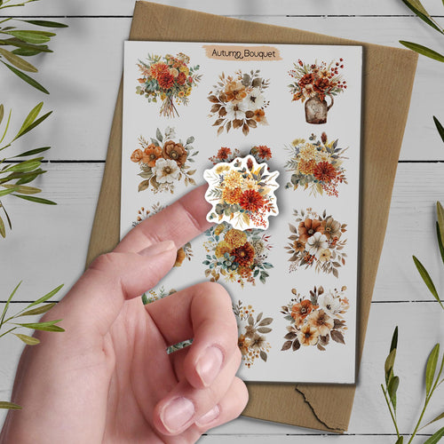 Autumn Floral Stickers