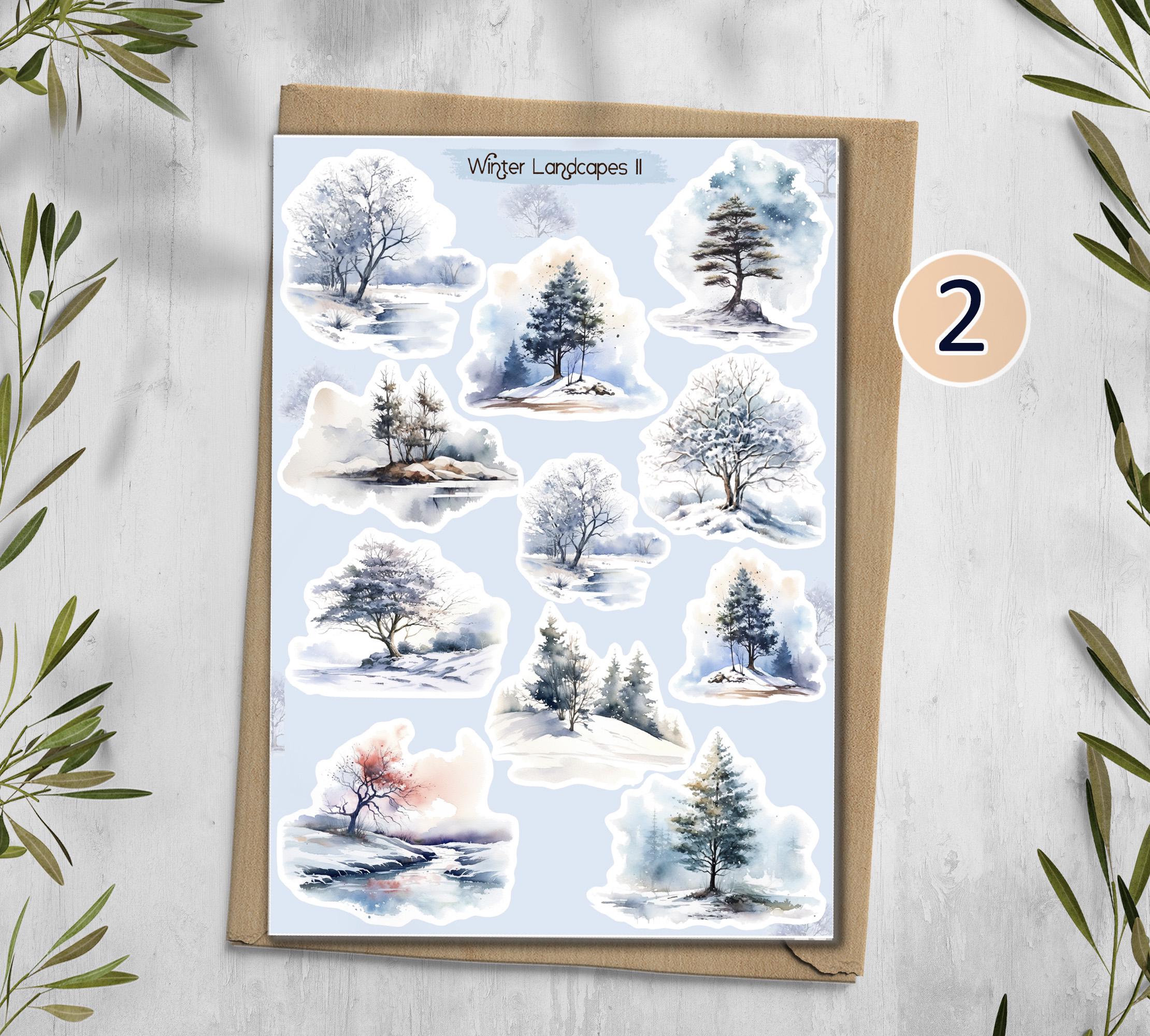 Winter Forest Stickers