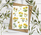 Dandelions Stickers. Wildflowers Sticker Pack. Spring Stickers. Bullet Journal, Dandelion flower Sticker Sheet. Easter Sticker.