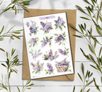 Lilac Garden Stickers: Floral Planner Stickers