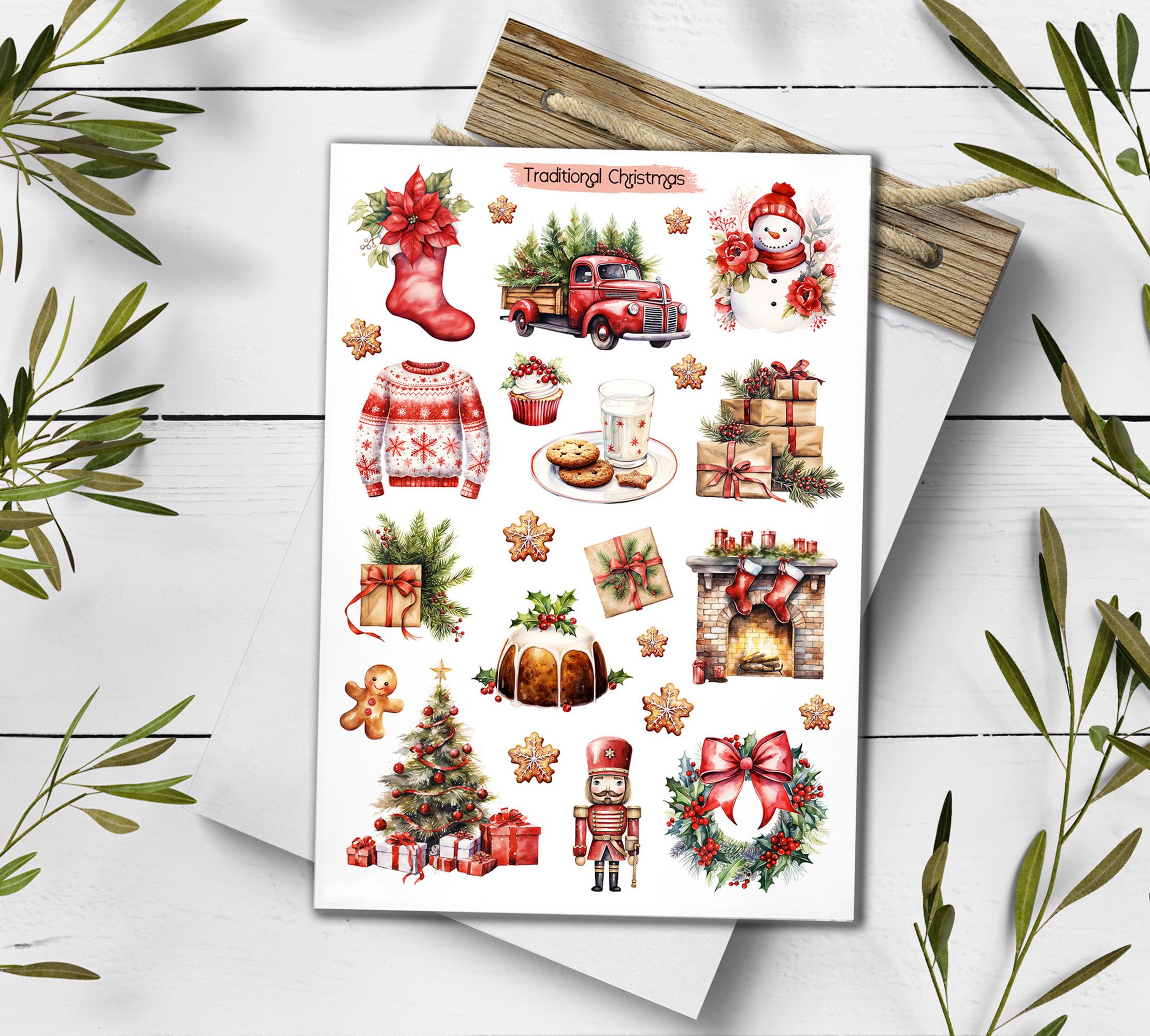 Traditional Christmas Stickers