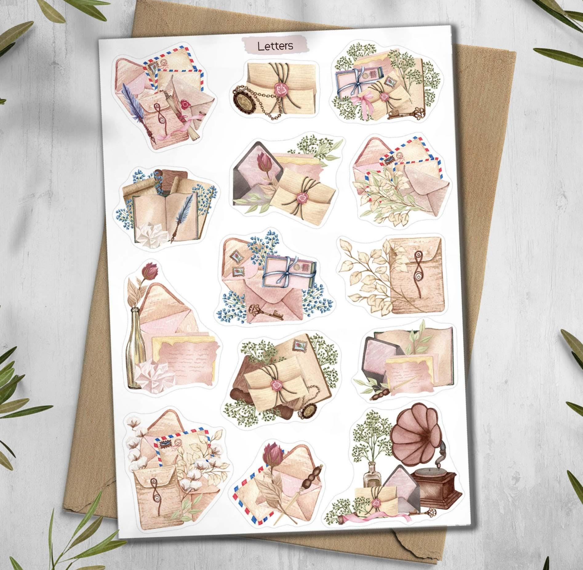 Floral Envelope Stickers