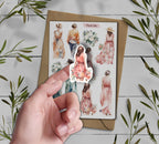 Floral Girl Stickers