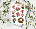 Camelia Flower Stickers