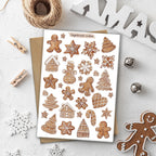 Gingerbread Christmas Stickers