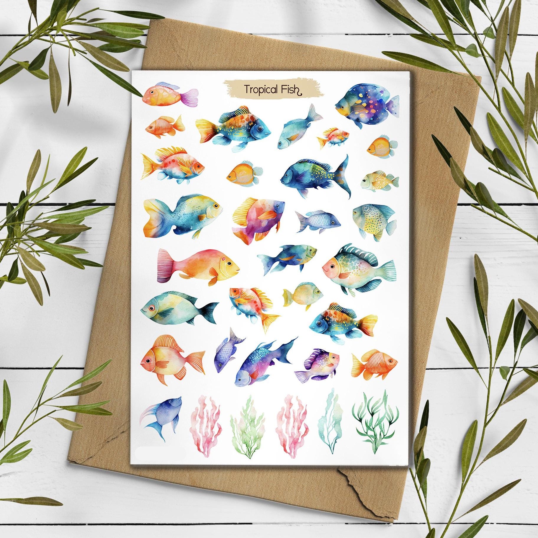 Tropical Fish Stickers
