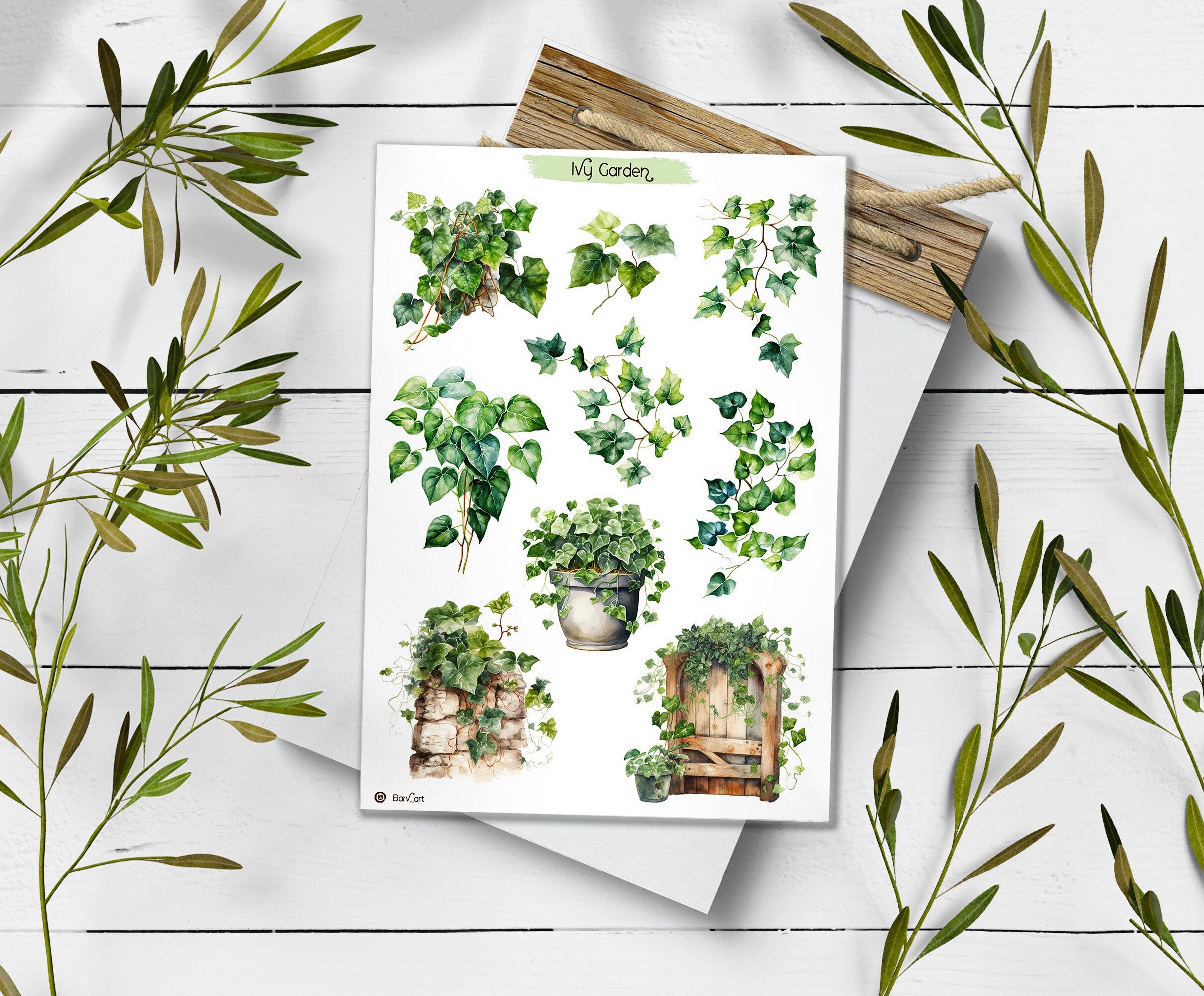 Ivy  Garden Stickers
