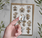 Easter Cross Sticker Sheet