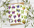 Grape Sticker Sheet: Foraged Summer Planner Stickers