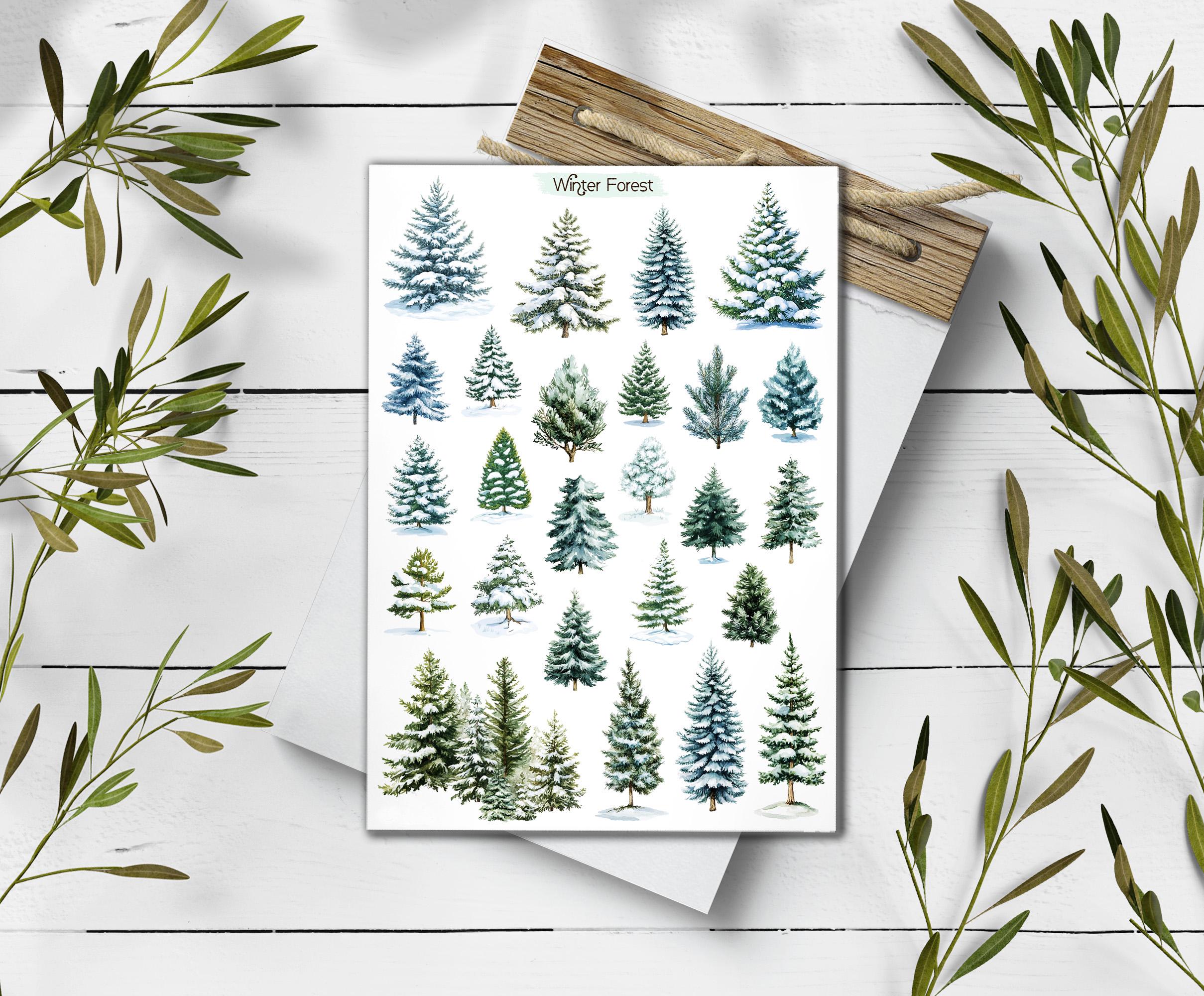 Winter Forest Stickers