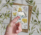 Watercolor Orchid Sticker Sheet: Floral Planner Stickers