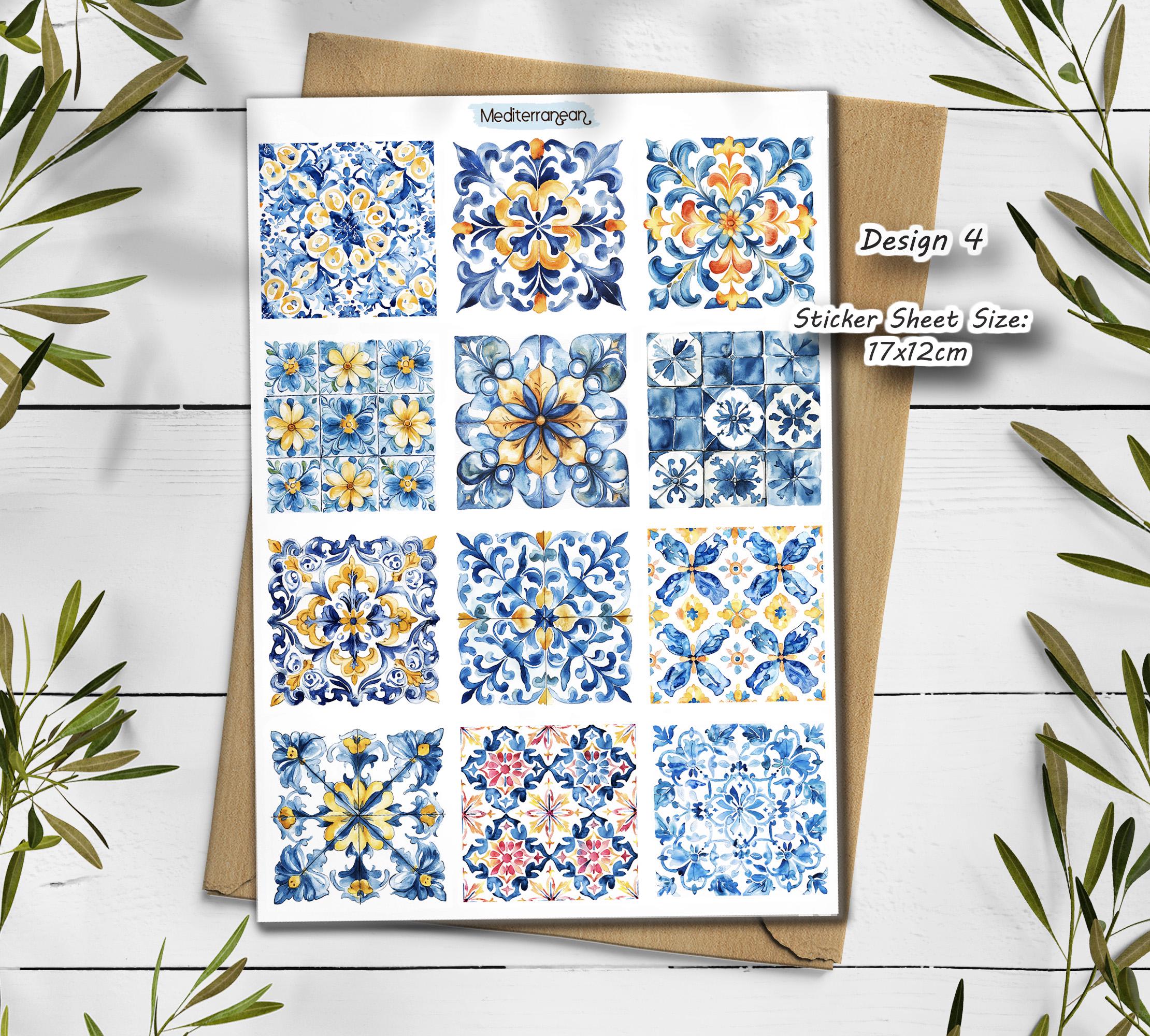 Mediterranean Stickers. Travel Stickers. Mediterranean Summer Holiday Stickers. Europe Stickers. Around the World. Lemon Scrapbooking