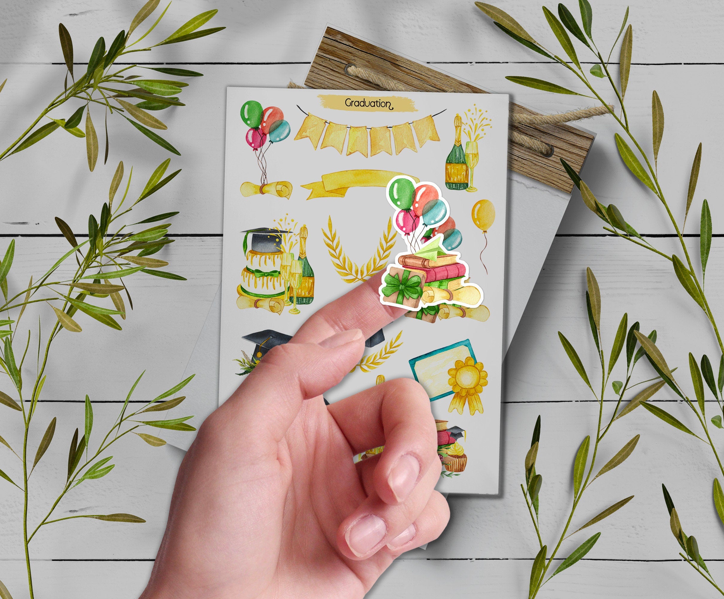 Graduation Celebration Stickers: Planner, Scrapbook