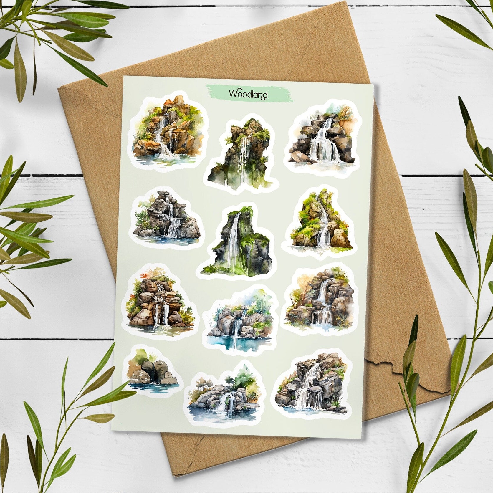 Waterfall Sticker Pack