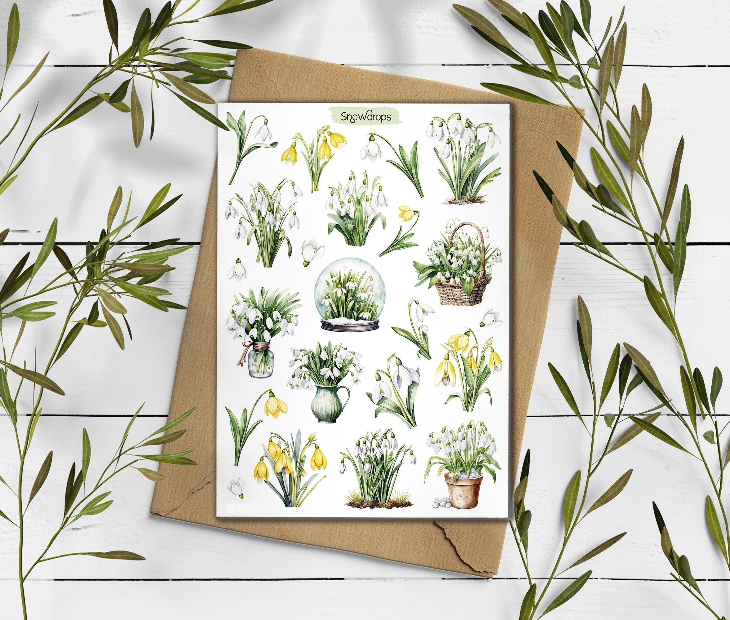 Snowdrops Stickers