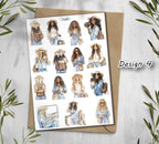 Summer Travel Stickers. Europe Holiday Stickers. Summer Planner Stickers. Scrapbooking