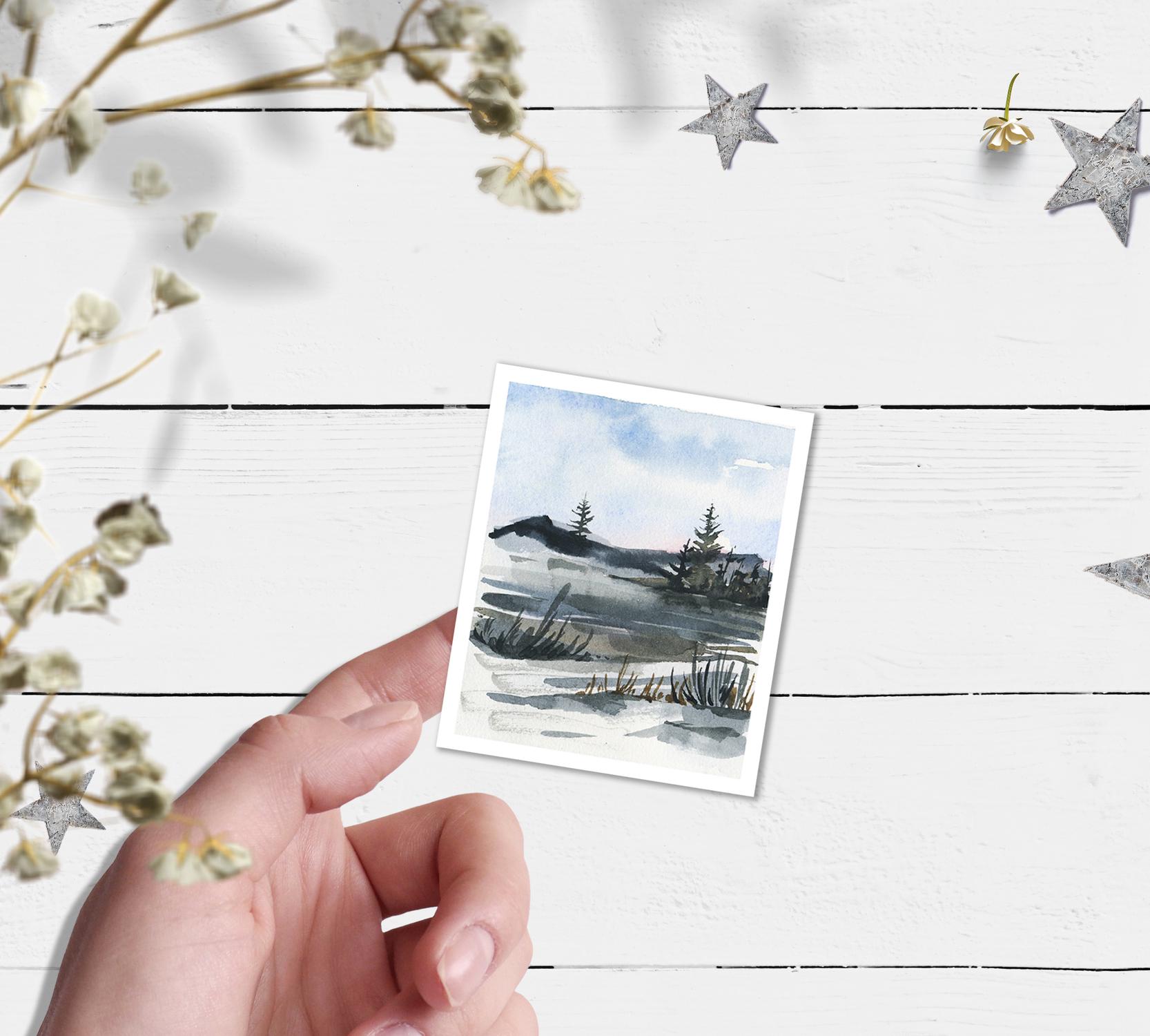 Winter Landscape Stickers